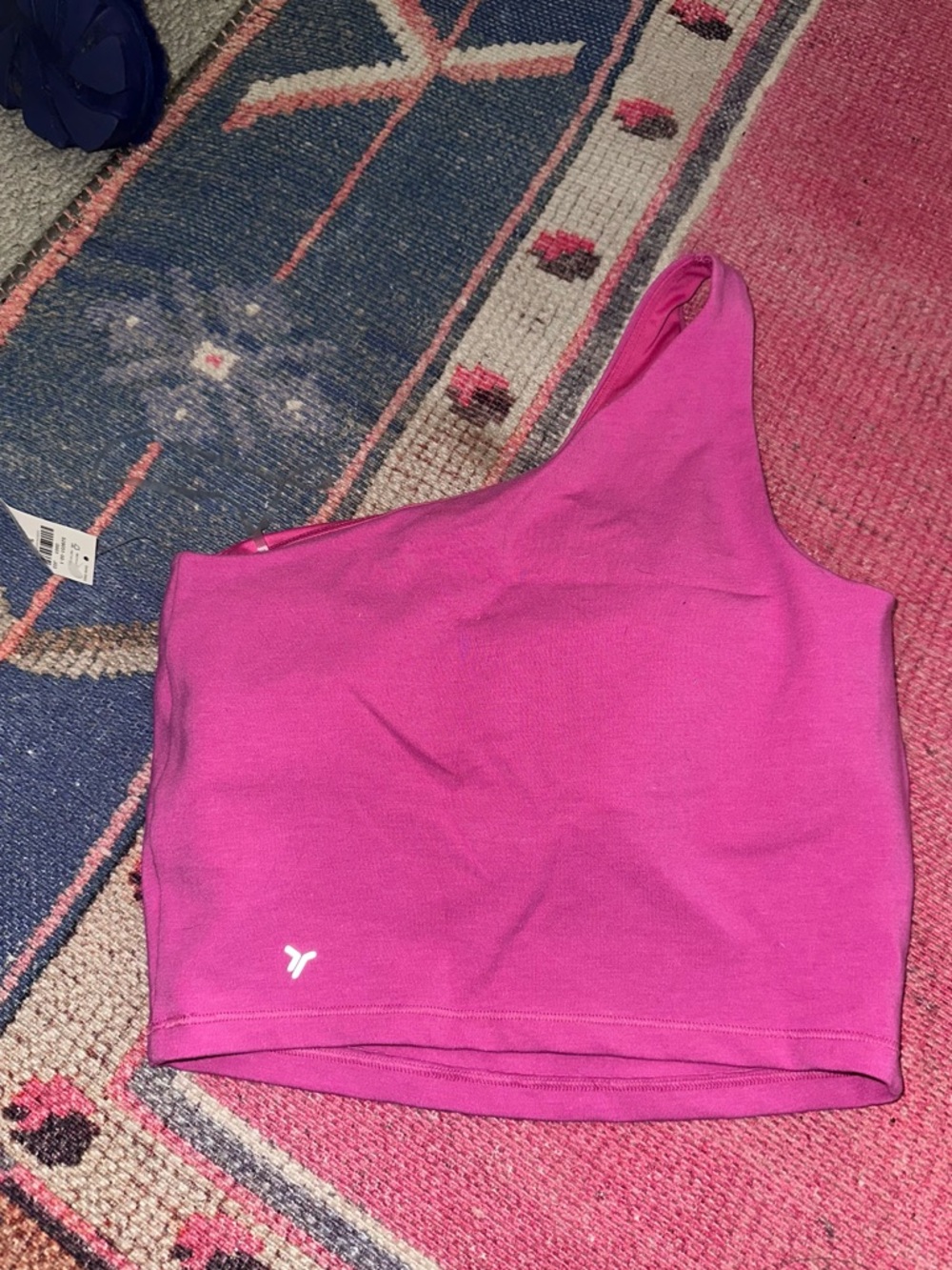 One shoulder pink top - Picture 2 of 2